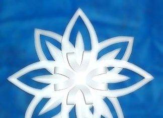 Ձևավոր փաթիլ թղթից