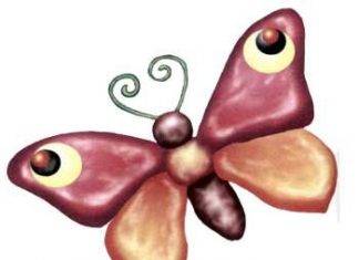 Թիթեռներ պլաստիլինից