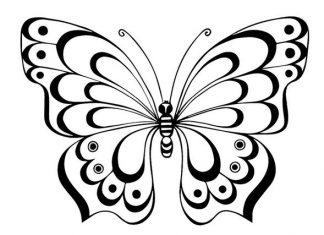 Միացրու կետերը և ներկիր. թիթեռներ